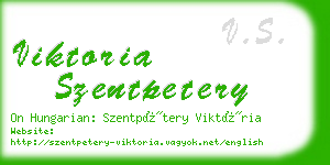 viktoria szentpetery business card